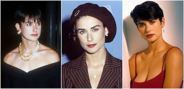 Demi Moore in iconic looks from her early career
