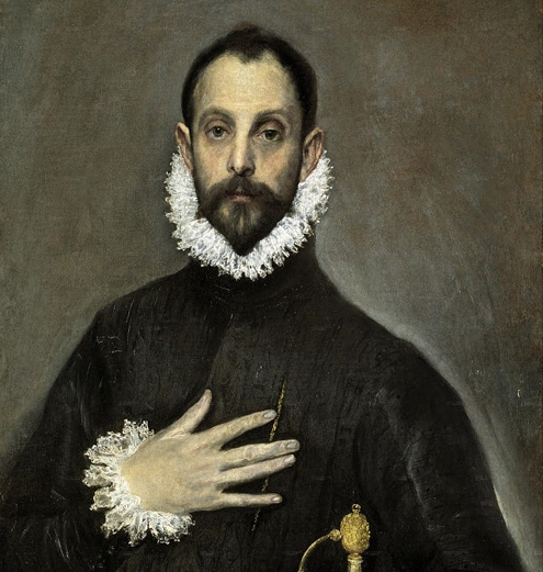 El Greco - Portrait of a Nobleman with his Hand on his Chest