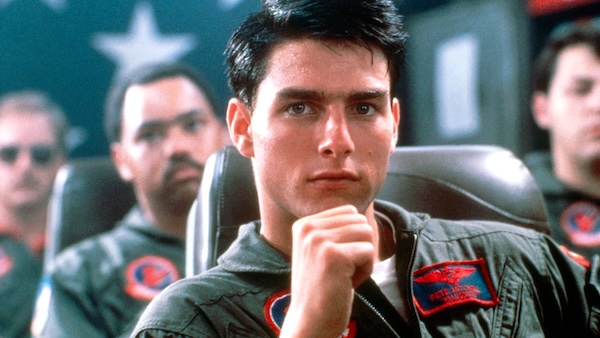 Tom Cruise in a scene from the 1986 film Top Gun