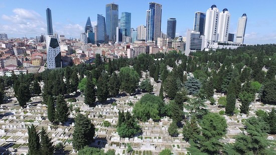 Zincirlikuyu Mezarlığı genel görünümü