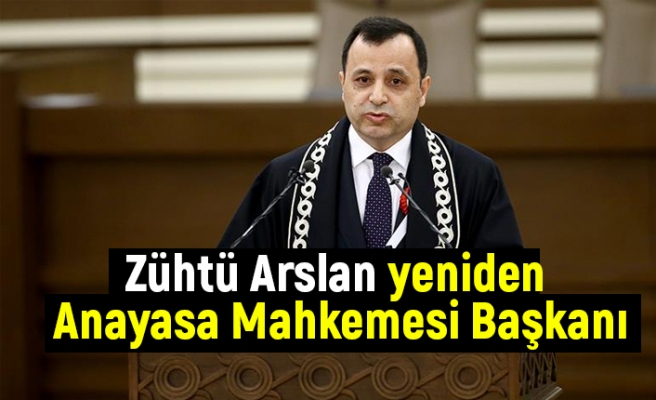 Anayasa Mahkemesi Başkanlığı seçimlerini mevcut başkan Zühtü Arslan kazandı. Anayasa Mahkemesi Başkanlığı seçimlerini mevcut başkan Zühtü Arslan kazandı.
