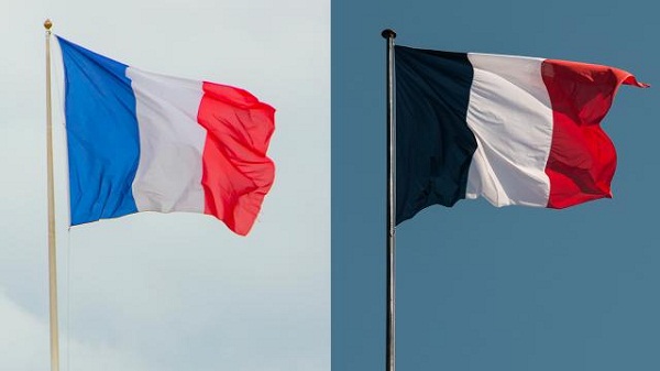 Fransa Cumhurbaşkanı Emmanuel Macron Fransa bayrağının rengini değiştirdi Fransa Cumhurbaşkanı Emmanuel Macron Fransa bayrağının rengini değiştirdi