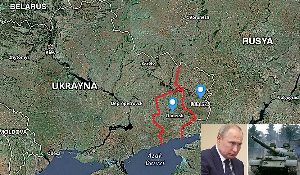 Rusya Devlet Başkanı Vladimir Putin Ukrayna'nın doğusundaki Donetsk ve Luhansk'ın Rusya Devlet Başkanı Vladimir Putin Ukrayna'nın doğusundaki Donetsk ve Luhansk'ın